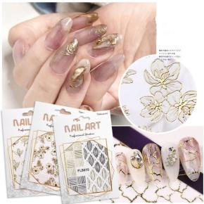 3D Hot Stamping Nail Stickers