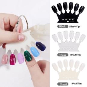 60Tips Crown Nail Display TND20