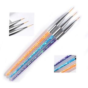 3Pcs Liner Nail Brush Set TNB08