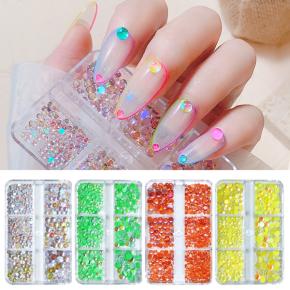 6 Grids SS6-SS20 Mermaid Nail Rhinestones TNR65