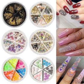 1Wheel Mixed Nail Art Rivets Studs NRW25