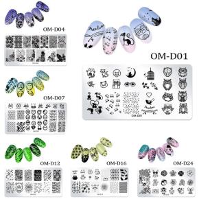 Nail Art Templates Stamping Plate Flower Animal Lace Design Image Plates