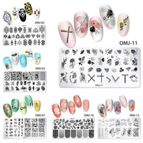 Butterfly Flower Stamping Plates Image Painting Nail Art Stencils Template