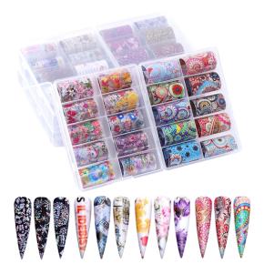 10 Rolls iridescent Nail Foils Nail Art Transfer Stickers Slider NTF17