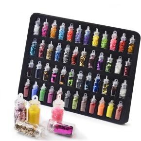 48 Bottles/Set Nail Art Sequins Glitter Powder TGF22