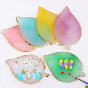 Leaf Shape Nail Color Palette Mixing Display Tool NP05