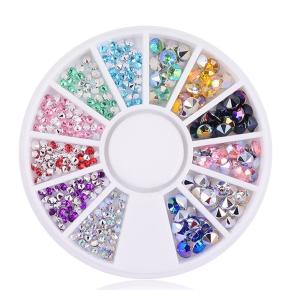 Mix color Sharp Back Nail Rhinestones NRW60