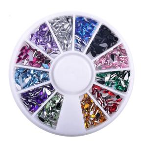 Multi Color Colorful 3D Non Hotfix Rhinestones NRW26