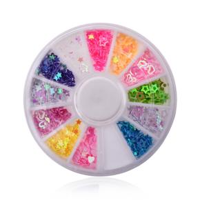 Mixed Star Heart Nail Art Sequins Flakes NRW12