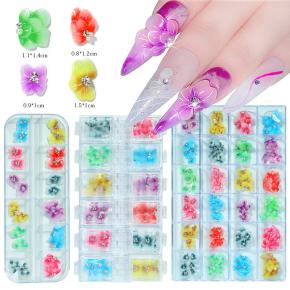 5D Embossed Flower Nail Art Accessories