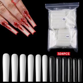 Super Long Ballet Full Cover Fake Nail Tips NT35