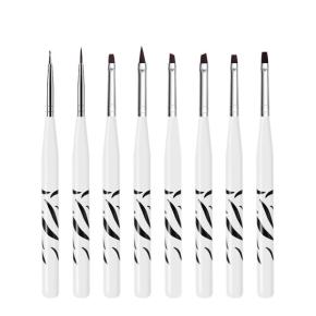 8Pcs Nail Drawing Brush Set TNB33