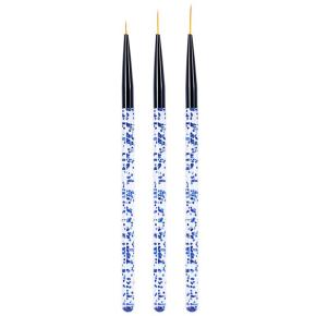 3Pcs/set 7/9/11mm Nail Art Acrylic French Painting Brush TNB46-1 