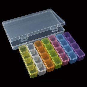  28 Cells Plastic Storage Box 