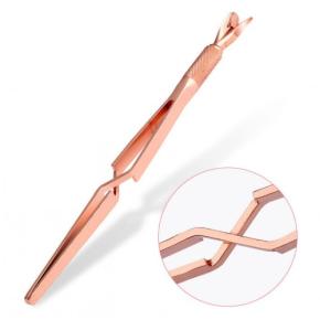  Rose Gold Stainless Steel Nail Shaping Tweezers NST03