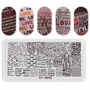 Nail Stamping Plates Nail Art Stamp Image Plate 