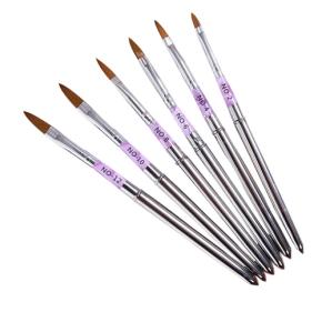 6Pcs Acrylic Powder Brush Set