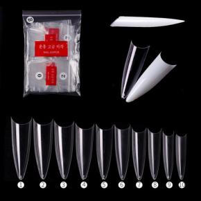 Sharp Stiletto Artificial Nail Tips 500pcs NT21