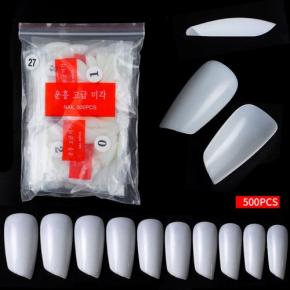 500pcs Lipstick False Nail Tips Full Cover NT14