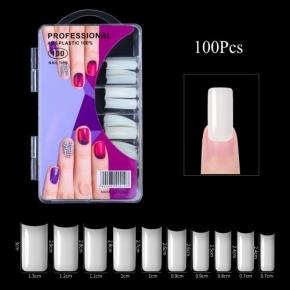 100Pcs Acrylic French Nail Tips  NT53