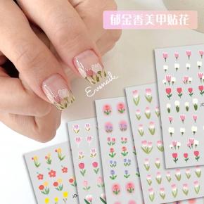 Tulip Flower 3D Nail Art Stickers TZ08