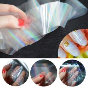 Laser Transparent Nail Foils Starry Sky Nail Art Transfer Stickers NTF13