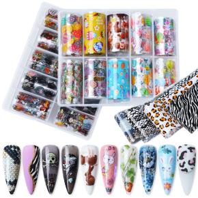 Flower Butterfly Punk Style Nail Foil Transfer NTF18