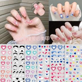 Cute Heart Nail Art Stickers TZ17