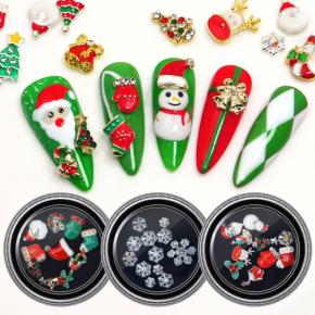 Christmas Nail Jewelry Accessories Nail Art Decorations TNR95