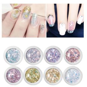 Nail Art 3D Mixed Shaped Sequins UV Gel Polish Sparkling Powder TGF60