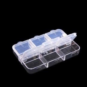 6 Grids Nail Accessory Storage Box