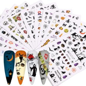 Halloween Nails Art Nail Art Stickers 12Sheets/Set TZ39