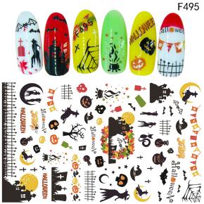 2022 Halloween 3D Nail Sticker Art Slider TZ40