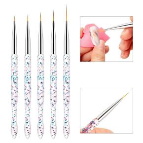 5Pcs French Stripe Nail Art Liner Brush Set TNB06-2 