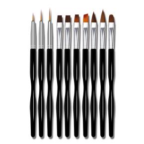 10Pcs Set Nail Polish Painting Drawing Brush Liner Nail Brush TNB58