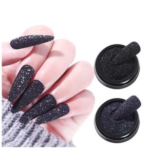 Black White Nail Art Sugar Powder TGP33