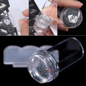 Transparent Jelly Nail Art Stamper with Scraper TNS18