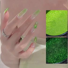 Green Color Nail Mirror Glitter Powder TGP60