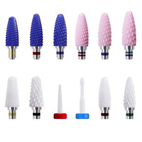 Colorful Ceramic Milling Cutter Nail Drill Bits NDB17