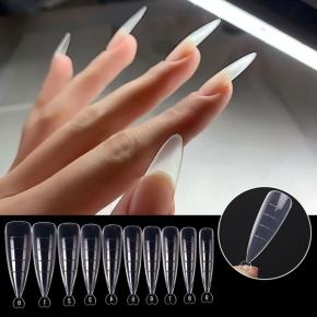 100Pcs Quick Building Nail Mold Tips Dual Nail Extension Form NTP02