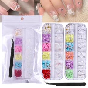 Five-Petal Flower Nail Accessories With Nipper TNR102