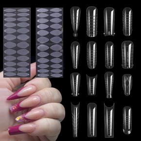  Dual Nail Forms False Tips For Gel Extension Quick Building NTP05 