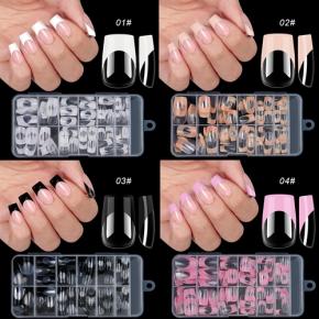 Square Armor Full Cover Nail Tips Can Be Removable NT58