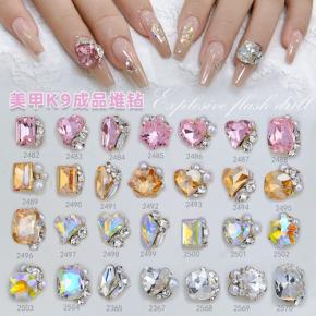 K9 Nails Fancy Rhinestone Glass Nail Art Charms Stones TNR106 