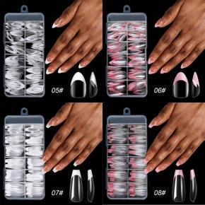 False Fench Nails Transparent Press on Nails False Nails Tips NT63