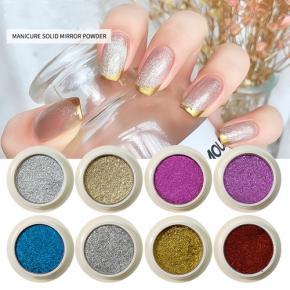 Solid Chrome Mirror Nail Glitter Powder Pigment TGP66