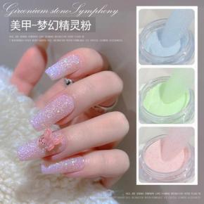 Iridescent Sugar Nail Glitter Colorful Candy Powder Pigment  TGP74