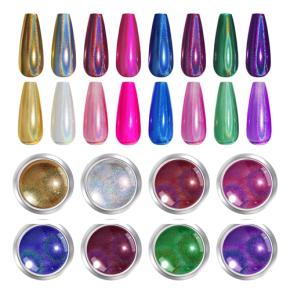 Holographic Chrome Nail Glitter Powder Laser Pigment TGP85 