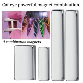 4Pcs/Set Multi-function Magnet Nail Salon Cat Eye Long Strip Magnet NAT69 