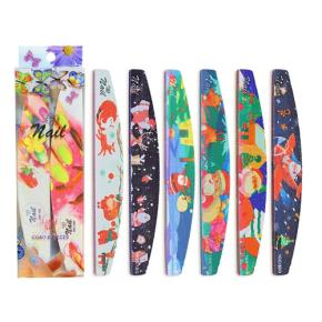 6Pcs Professional Nail File Double-sided 100/180 for Christmas TNF14